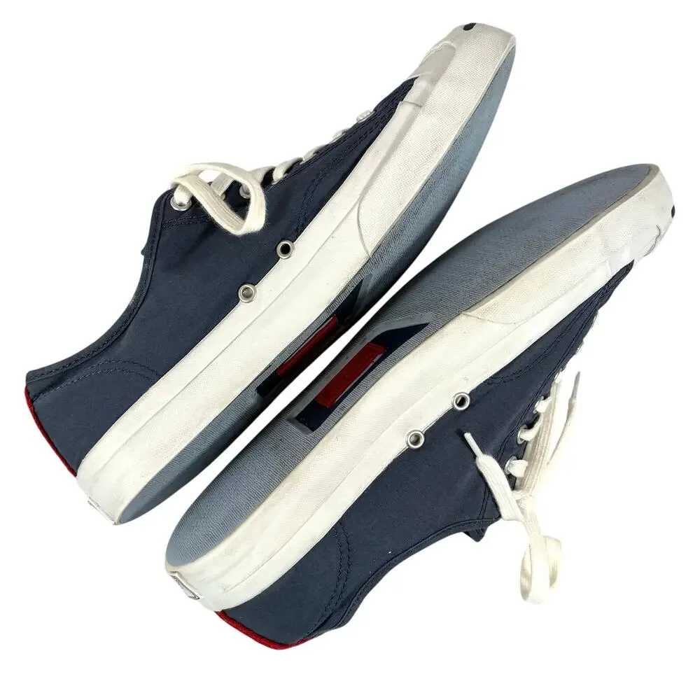 Converse Jack Purcell Sneakers Mens 10.5 Womens 12 Blue Canvas Shoes